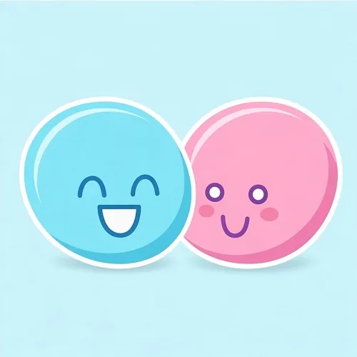 [DEMO] Mochi-Plüsch Duo (Cyan & Pink)